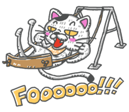 Tiny cat English sticker #13909799