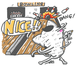 Tiny cat English sticker #13909803