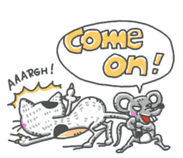 Tiny cat English sticker #13909810