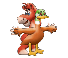 Ducky Girl & Pony Dad newer sticker #13909946