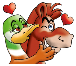 Ducky Girl & Pony Dad newer sticker #13909948