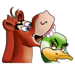 Ducky Girl & Pony Dad newer sticker #13909949