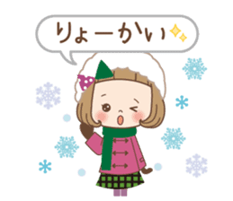 Winter of the girl sticker #13910006