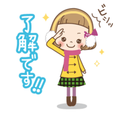 Winter of the girl sticker #13910007