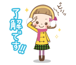 Winter of the girl sticker #13910007