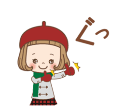 Winter of the girl sticker #13910009