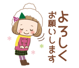 Winter of the girl sticker #13910010