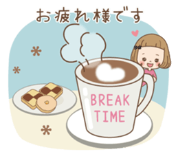 Winter of the girl sticker #13910012