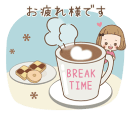 Winter of the girl sticker #13910012