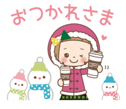 Winter of the girl sticker #13910013