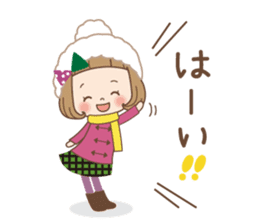 Winter of the girl sticker #13910014