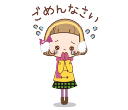 Winter of the girl sticker #13910017