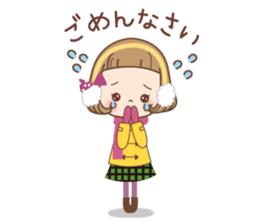 Winter of the girl sticker #13910017