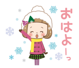 Winter of the girl sticker #13910018