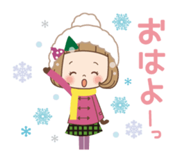 Winter of the girl sticker #13910018
