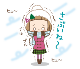 Winter of the girl sticker #13910022