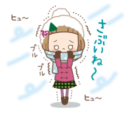 Winter of the girl sticker #13910022