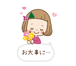 Winter of the girl sticker #13910025