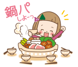 Winter of the girl sticker #13910032