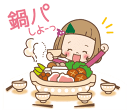 Winter of the girl sticker #13910032