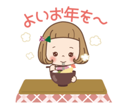 Winter of the girl sticker #13910035