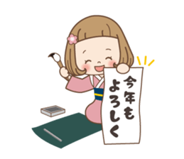 Winter of the girl sticker #13910038