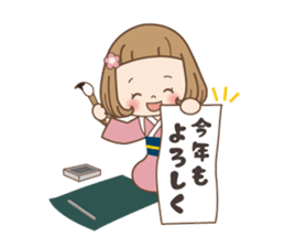 Winter of the girl sticker #13910038