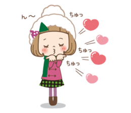 Winter of the girl sticker #13910045