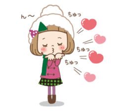 Winter of the girl sticker #13910045