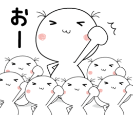 white & round guy sticker #13910353