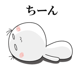 white & round guy sticker #13910363