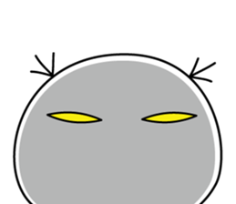 white & round guy sticker #13910365