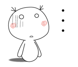 white & round guy sticker #13910368