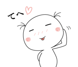 white & round guy sticker #13910373