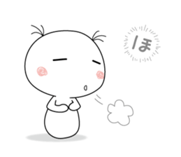 white & round guy sticker #13910379