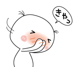 white & round guy sticker #13910385