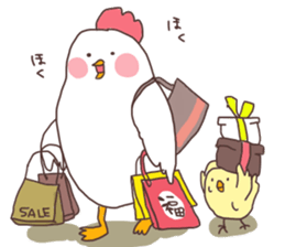 Birds and New Year sticker #13910499