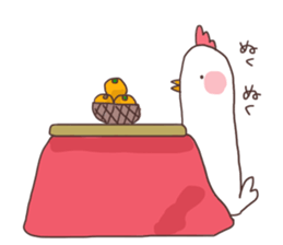 Birds and New Year sticker #13910502