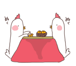 Birds and New Year sticker #13910503