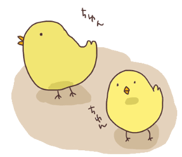 Birds and New Year sticker #13910516