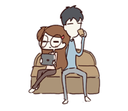 This is my boyfriend & girlfriend sticker #13910616