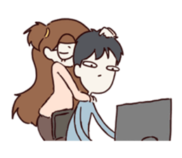 This is my boyfriend & girlfriend sticker #13910639