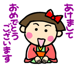 Showa retro girl 6 sticker #13910871
