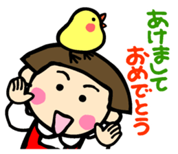 Showa retro girl 6 sticker #13910872