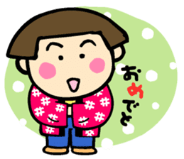 Showa retro girl 6 sticker #13910877