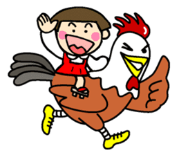 Showa retro girl 6 sticker #13910892