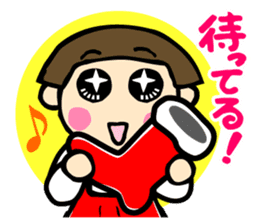 Showa retro girl 6 sticker #13910903