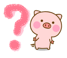 Pig perfect circle sticker #13911581