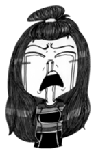 Don't make me hurt- woman (ENG) sticker #13911850