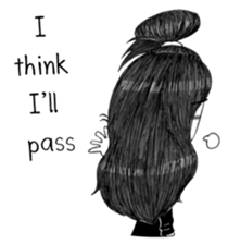 Don't make me hurt- woman (ENG) sticker #13911852